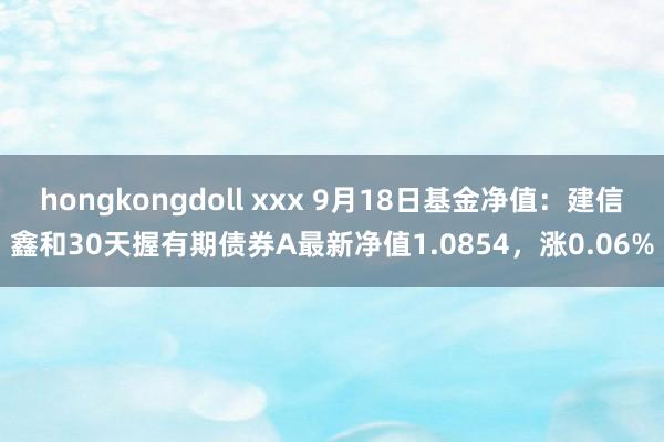 hongkongdoll xxx 9月18日基金净值：建信鑫和30天握有期债券A最新净值1.0854，涨0.06%