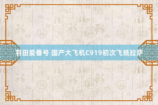 羽田爱番号 国产大飞机C919初次飞抵拉萨