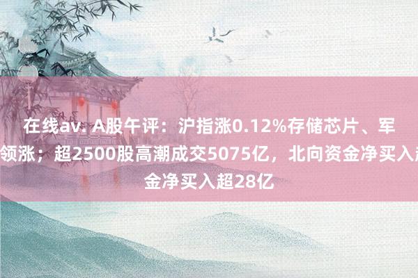 在线av. A股午评：沪指涨0.12%存储芯片、军工板块领涨；超2500股高潮成交5075亿，北向资金净买入超28亿