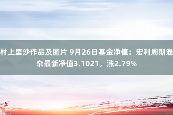 村上里沙作品及图片 9月26日基金净值：宏利周期混杂最新净值3.1021，涨2.79%