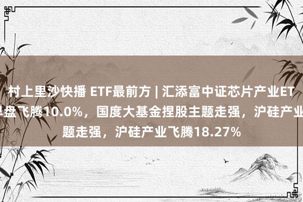 村上里沙快播 ETF最前方 | 汇添富中证芯片产业ETF(516920)早盘飞腾10.0%，国度大基金捏股主题走强，沪硅产业飞腾18.27%