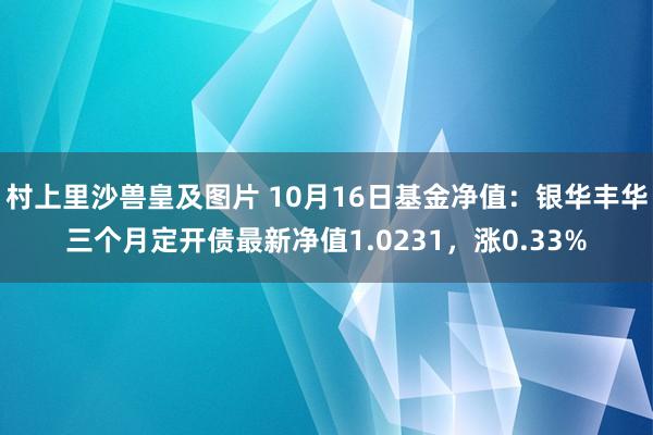 村上里沙兽皇及图片 10月16日基金净值：银华丰华三个月定开债最新净值1.0231，涨0.33%