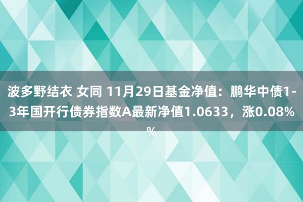 波多野结衣 女同 11月29日基金净值：鹏华中债1-3年国开行债券指数A最新净值1.0633，涨0.08%