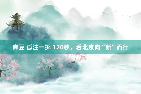 麻豆 孤注一掷 120秒，看北京向“新”而行