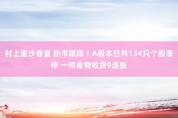 村上里沙兽皇 热市跟踪丨A股本日共134只个股涨停 一鸣食物收货9连板