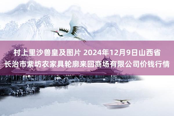 村上里沙兽皇及图片 2024年12月9日山西省长治市紫坊农家具轮廓来回商场有限公司价钱行情