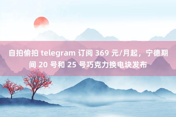 自拍偷拍 telegram 订阅 369 元/月起，宁德期间 20 号和 25 号巧克力换电块发布