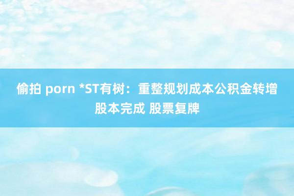 偷拍 porn *ST有树：重整规划成本公积金转增股本完成 股票复牌