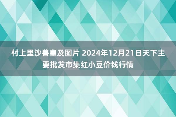 村上里沙兽皇及图片 2024年12月21日天下主要批发市集红小豆价钱行情